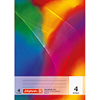 Liniertes Schulheft im DIN A5 Format mit farbigem Cover und 32 Blatt.