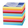 Bunte Zettelboxeinlage aus 700 Blatt in verschiedenen Farben, stapelbar.