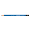 Blauer STAEDTLER® Bleistift Mars® Lumograph® 100 5H mit spitzer Mine und Schwarzem Kopf.
