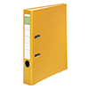 Ordner aus Kunststoff in Gelb, DIN A4, mit 50 mm Rückenbreite und Sichtfenster.