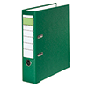 Ordner aus Kunststoff in grün, DIN A4, 80 mm Rückenbreite mit Etikettenfeld.