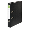 Schwarzer Kunststoffordner DIN A4 mit 50 mm Rücken und zwei Ringmechaniken.