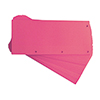 Rosa Trennstreifen mit Lochung an Längs- und Querseite für flexible Papier-Organisation.