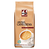 Kaffeepulver in Verpackung mit Becher-Cappuccino-Motiv und Hinweis auf 100 % Arabica.