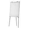 Flipchart mit Klappleiste und verstellbaren Aufhängezapfen für Papierblöcke.
