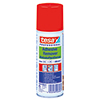 Klebstoffentferner-Spray in roter Sprühdose mit blauer und weißer Beschriftung.
