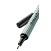 Fineliner mit ventilierter Kappe und Rillenprofil, Spitze 0,4 mm, Farbe schwarz.