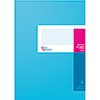 Blaues Spaltenbuch mit 4 Spalten und 40 Blättern, deckelgeteilte Vorderseite.