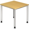 Hammerbacher Schreibtisch 800 x 680-810 x 800 mm (B x H x T) buche Produktbild pa_produktabbildung_1 S