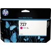 HP Tintenpatrone 727 magenta in Verpackung mit Schmetterlingsdesign, 130 ml.