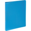 Helles blaues Ringbuch mit zwei Ringen zur Ablage von Unterlagen.
