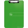Grünes Klemmbrett mit Clip und minimalistischem Design, geeignet für DIN A4 Dokumente.