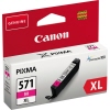 Tintenpatrone in der Verpackung, magenta, für Canon PIXMA-Drucker, Modell CLI-571XL M.