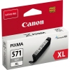 Graue Canon Tintenpatrone CLI-571XL GY in einer Verpackung mit Produktinformationen.