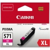 Canon Tintenpatrone CLI-571XL M in magenta, verpackt in einer weißen und roten Box.