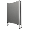Mobile Präsentationswand im Ansichtsbeispiel, gefaltet und bereit zum Transport.
