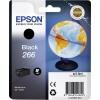 Epson Tintenpatrone 266 schwarz in Verpackung mit Grafik eines Globus auf der Vorderseite.