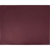 Bordeauxfarbene Schreibunterlage in rechteckiger Form mit Maßen 63 x 50 cm.