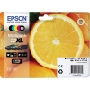 Epson Tintenpatrone 33XL Multipack in Farben schwarz, cyan, magenta, gelb und fotoschwarz.