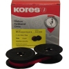 Kores Farbband in Schwarz/Rot, Doppelspule in Verpackung.