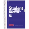 Collegeblock DIN A4, liniert mit Rand, 80 Blatt und Ausreißhilfe zum Heraustrennen.