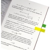 Reißfeste Haftmarker in verschiedenen Farben zur Markierung von Textstellen in einem Buch.