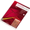 Faltentaschen im Pack mit rot-weißem Design, in Größe DIN B4 ohne Fenster.