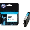 HP Tintenpatrone 903 cyan in Verpackung mit Schmetterling-Design und Herstellerangabe.