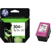 HP Tintenpatrone 304XL in cyan, magenta und gelb, verpackt mit Darstellungen der Farboptionen.
