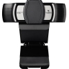 Logitech Webcam C930e mit schwenkbarem Standfuß und integrierter Mikrofonansicht von vorne.