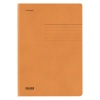 Orangefarbene Jurismappe zur Aufbewahrung von ungelochten Unterlagen.