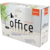 Verpackung einer Versandtasche in DIN C5 mit Fenster, beschriftet mit "office".