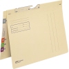 Pendelhefter mit vorstehendem Tab, Markierungslinien und Schlitzstanzungen für Stecksignale.