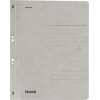 Grau zum Heften geeigneter Ösenhefter mit linierten Beschriftungsfeldern.