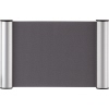 Türschild mit Cliprahmen in grau, Maße 245 x 155 mm, flach und schlicht gestaltet.