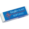 Radierer in blauer Verpackung mit weißem Logo und Produktbezeichnung, 2,1 x 1,2 x 6,5 cm.