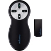 Kabelloser Presenter mit 4 Tasten und USB-Receiver in einem kompakten Design.