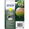 Epson Tintenpatrone T1294 in gelber Verpackung mit Abbildung eines Apfels.