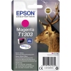 Epson Tintenpatrone T1303 in Magenta, verpackt mit Abbildung eines Rehs im Hintergrund.
