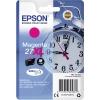 Epson Tintenpatrone 27XL in Magenta im Blisterpack mit abgebildetem Uhrendesign.