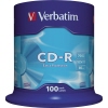 CD-R Spindel mit 100 Scheiben in blauer Verpackung und der Bezeichnung "CD-R Extra Protection".