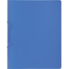 Ringbuch in azurblau, transluzent mit 25 mm Rückenbreite, Frontansicht.