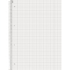 Liniert und kariert, DIN A4 Collegeblock mit spiralgebundener, starker Rückenpappe.