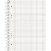 Karierter Collegeblock im Format DIN A5 mit Spiralbindung und zusätzlicher Ausreißhilfe.