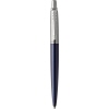 Dunkelblauer Parker Kugelschreiber Jotter C.C. mit Edelstahlkappe und Pfeilclip.