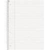 Liniert DIN A4 Collegeblock mit Ausreißhilfe, 80 Blätter, Sicht auf Innenseite der Seiten.