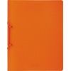 Oranges, transluzentes Ringbuch mit 25 mm Rückenbreite in geschlossener Ansicht.