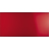 Intensiv rotes Glasboard in rechteckiger Form mit glatter Oberfläche, 200 x 100 cm.