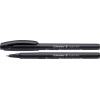 Schwarzer Tintenroller mit Kappe und externer Mine, Modell Topball 845.