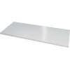 Einlegeboden in silberner Farbe, 935 x 400 mm, für eine Tragfähigkeit von 50 kg.